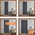  Doorway Curtains For Door closet Curtain For Open 34 w X 80 l  pack Of 1  Grey