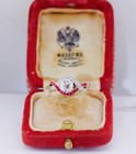 Faberge Ring Antique Imperial 18k Gold Rubies-awarded By Tsar Nicholas Ii C1890