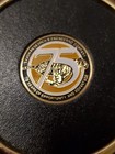 Vintage Exxon Research And Engineering Company 75 Years Metal Coaster Oil Gas 