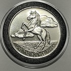 Vintage Thoroughbred Rare Coin 1 Troy Oz  999 Fine Silver Quarter Horse Medal