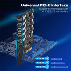 Pcie To Usb 7-ports  2x Usb C - 5x Type A  Expansion Card With 10 Gbps