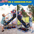 Arcade Basketball Game Set With 4 Balls And Hoop For Kids 3  Years Old Indoor Ou