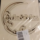 Wooden Mr   Mrs Cake Topper Reusable Wedding Party Decoration
