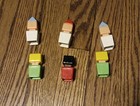 Vintage Playskool Mcdonalds holiday Inn 1974 Square People Lot Of 6