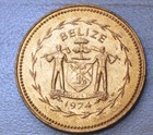 1974 Belize 1 Cent Swallow-tailed Kite Matte Unc 