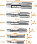 6-piece Npt Pipe Tap Set  Precision Carbon Steel Npt Tap Set For Clean Accurate