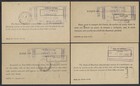 1939-1940 Lot Of 4 Ohms Bank Advice Cards With Different Montreal Slogan Cancels