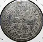 I o o f  Cleveland July 17th 1871 International Reunion Medal  ohio   Ontario