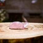 Rose Quartz Turtle Totem Spirit Animal Fetish Stone Figurine 3 Inch Hand Carved 