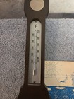 Vintage Mid-century Elgin Wooden Banjo Weather Station With Papers
