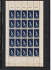 Germany Saar   Complete Set In Printing Sheet With Date Mint Never Hinged