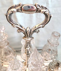 Antique Thomas Bradbury   Son Silver   Crystal Victorian Castor   Cruet Set