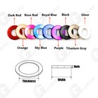 10pcs Aluminium Anodised M3 M4 M5 M6 Metric Colourful Flat Washer Spacer Gasket