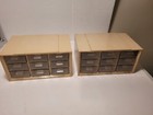 Vintage Akro-mils Storage Bin Parts Organizer 9 Drawers Lot Of 2