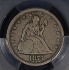 1875-s Liberty Seated Twenty Cent Piece  pcgs Ms64 