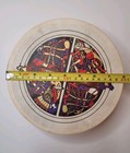 Bodhran Irish Frame Drum 8in Wood Rim Celtic Design Used