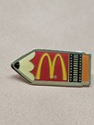 Vintage Mcdonald s Mcdonalds Metal Enamel Pin Restaurant Pencil Draw Art Picture