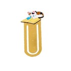 3-pcs Funny Cute Cat Theme Metal Bookmark For Kids Cat Lovers Book Marker