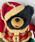 2 Dan Dee Snowflake Teddy Bears   Black   Tan   2004   2006 Winter Holiday Plush