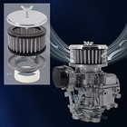 Carburetor Chrome Air Cleaner Filter 4x2  W   2 5 8  Or 2 5 16  Neck Diameter Wa