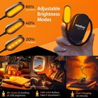 Giftable Amber Book Light - Blue Light Blocking - Night Reading Light By Ambe   