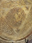 Vintage Engraved Brass Islamic Arabic Calligraphy Middle Eastern Plate 11 5 