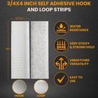 Velcro 15 Pcs Heavy Duty Hook And Loop Strip Adhesive Sticky Back Fastener White