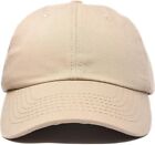 Cotton Baseball Cap Ball Dad Hat Plain Solid Washed Men Women Adjustable Vc