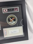 Buzz Aldrin Autograph Signed Custom Framed W  Apollo 11 8x10 And Patches  Psa