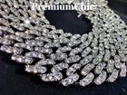 Miami Cuban Iced Designer Link Chain Necklace Or Bracelet Mens Plated Cz Jewelry