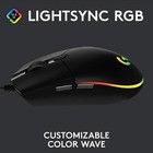 Logitech G203 Lightsync Wired Gaming Mouse  8 000 Dpi Black