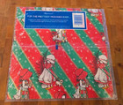 Vtg Holly Hobbie Christmas Gift Wrapping Paper American Greetings Nos Free S h