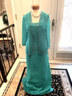 Cassandra  Stone New Mothers Social Occasion Formal Long Dress Jade Chiffon  10