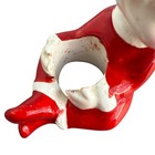 Vtg Lefton Christmas Ceramic Red Pixie Elf Candle Hugger Climber Figurine Japan