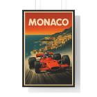 Framed Monaco Grand Prix Formula One 24 x36  Poster Indy 500 Auto Racing Art