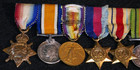 Wwi   Ww2 British 8 Medal Bar Miniature Service   Campaign Mini-medals  Scarce