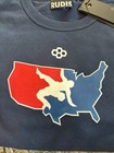 Rudis Usa Wrestling Crewneck Long Sleeve Men   s Size Large Freeks National Team