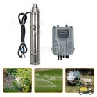 New 3  Dc 24v Solar Water Pump Submersible Deep Bore Well Pump  Mppt Controller