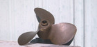 Vintage Solid Brass   Bronze Boat Michigan Propeller 409 S m c  62   9 5 