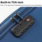  Luggage 4 Piece Set Suitcase Tsa Lock Spinner Softshell Lightweight Black red