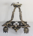 Antique Art Deco Art Nouveau Chandelier Light Fixture 5 Lights Chandelier Light