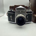 Exakta Vx Ihagee Dresden 35mm Camera W  Carl Zeiss Tessar F3 5 50mm W  Case view