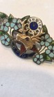 Antique Elks Lodge Bpoe Sterling Silver Enamel Pin 