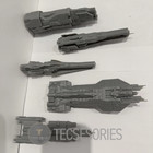 Unsc Fleet Ship Set Of 5 3d Printed Halo Battle Fleet Display Models