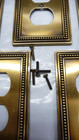 Lot Of 5 2005 Lhmc Liberty Hardware Metal Duplex Outlet Plate Cover Brass Tone