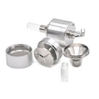 1pc Hand Metal Powder Grinder 44mm Hand Crank Spice Funnel Food Container