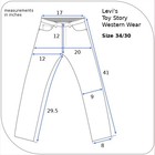 Levi   s Disney Toy Story Men   s Loose Fit Jeans 34 X 30 Jessie Patch