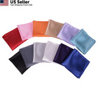12 Pack Pocket Squares For Men  Satin Suit Medium  Multicolored