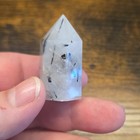 Black Tourmaline In Quartz Polished Crystal Healing Tower Point  26g  1 5 In L 1