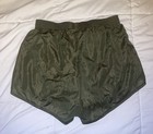 Military Pt Shorts Size L Made In Usa Tricot 100  Nylon Elastic Waist 137 New